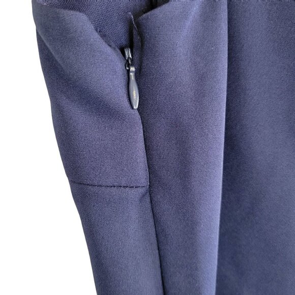 New - Sam Edelman Cropped Jumpsuit Navy Women Size 10 - Picture 12 of 16